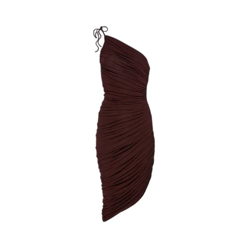 Magda Butrym Asymmetrical Draped Midi Dress