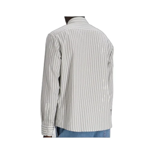Striped Button-Up Shirt