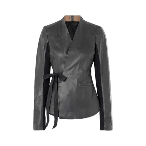 Long Sleeve Leather Jacket