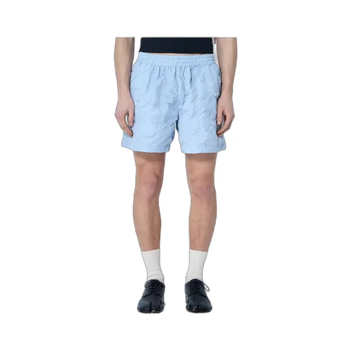 Walter Van Beirendonck Textured Quilted Shorts