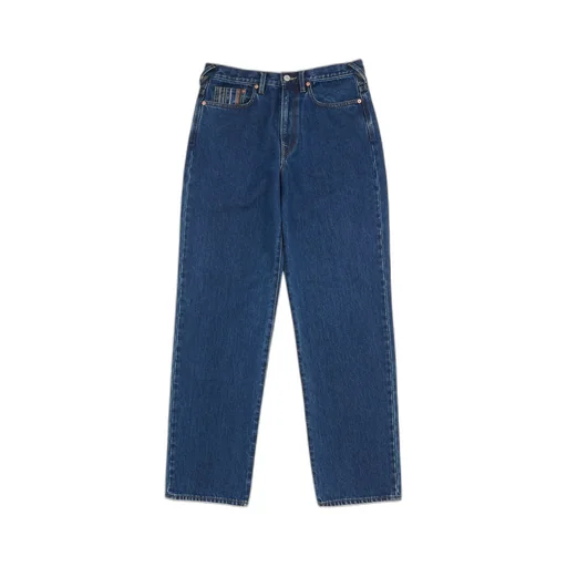 Denim Trousers With Belt Loops