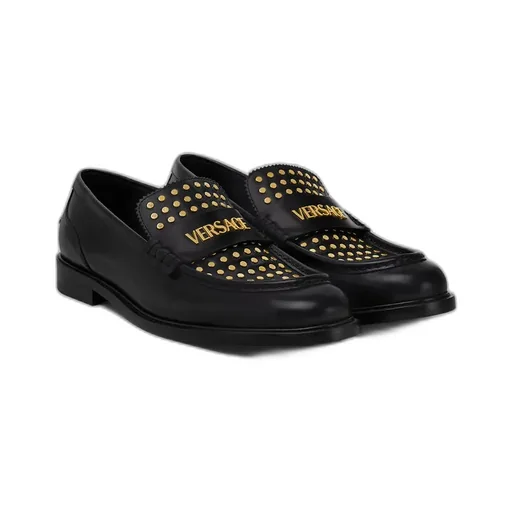 Versace Stud-Embellished Loafers