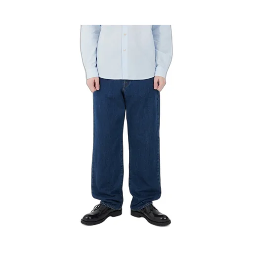Denim Trousers With Belt Loops