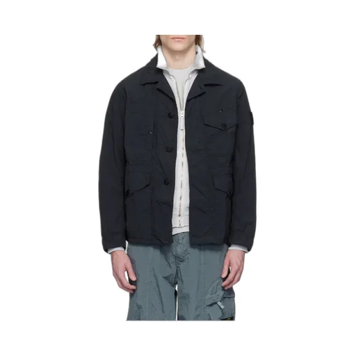 Stone Island Logo Patch Buttoned Jacket