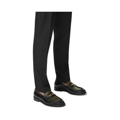 Versace Stud-Embellished Loafers