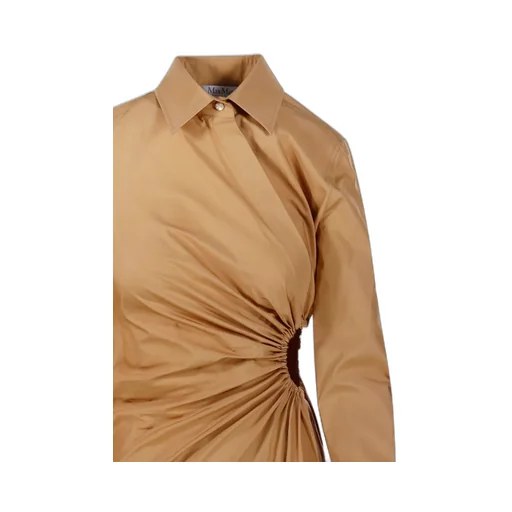 Max Mara Collared Long-Sleeve Shirt Dress