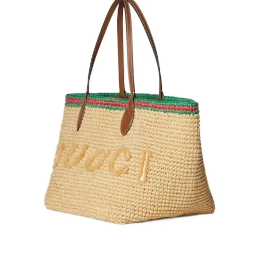 Gucci Logo Woven Detailed Shoulder Bag