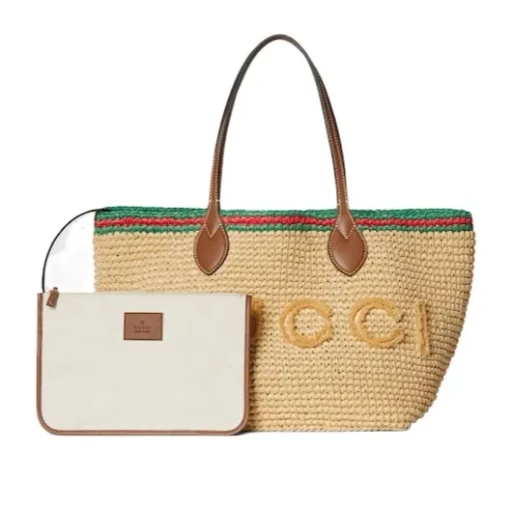 Gucci Logo Woven Detailed Shoulder Bag