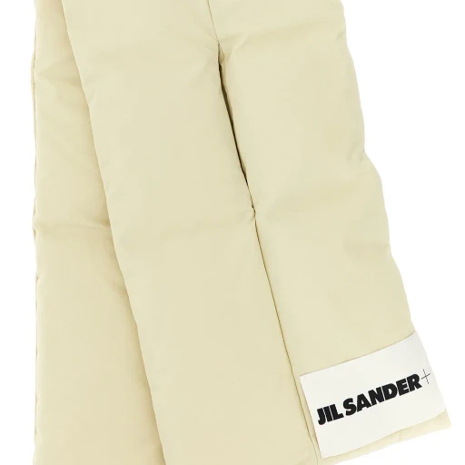 Padded Logo-Patch Scarf