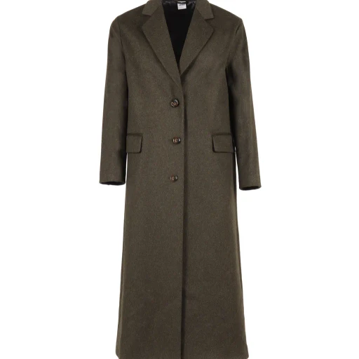 Three-Button Wool Coat