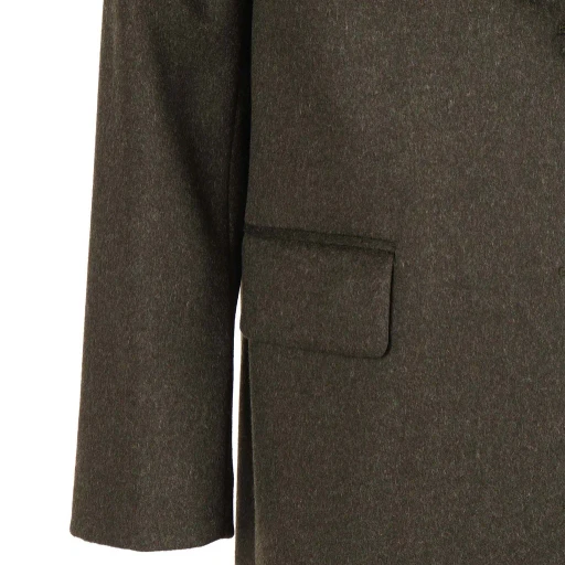 Three-Button Wool Coat