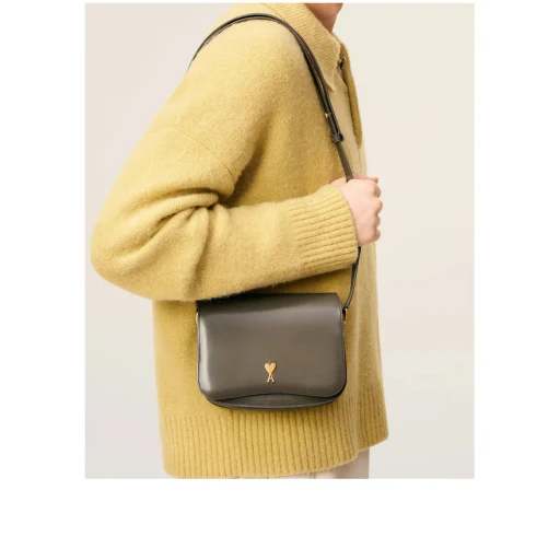 Grey Glazed Leather Paris Paris Bag