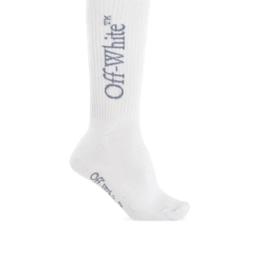 Off-White Logo Intarsia Knit Socks