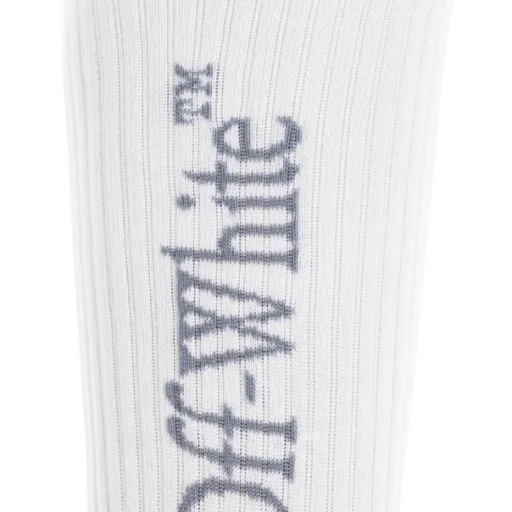Off-White Logo Intarsia Knit Socks