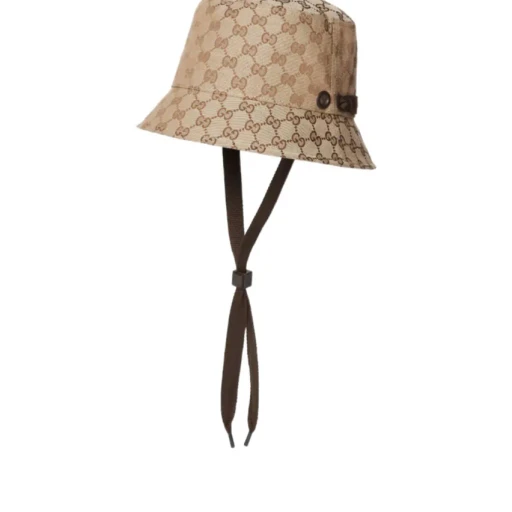 Gg Canvas Bucket Hat With Tie