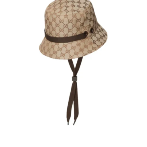 Gg Canvas Bucket Hat With Tie