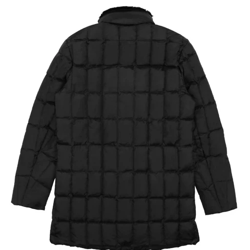 Medium And Long Style Plaid Down Jacket