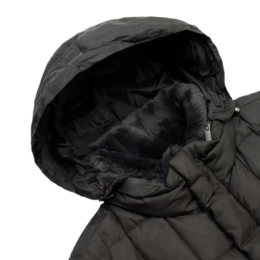 Medium And Long Style Plaid Down Jacket