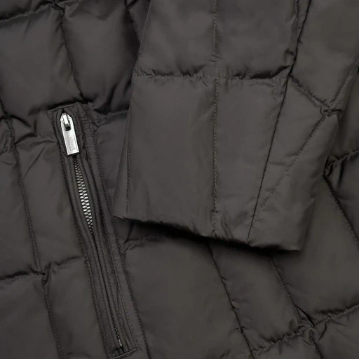 Medium And Long Style Plaid Down Jacket