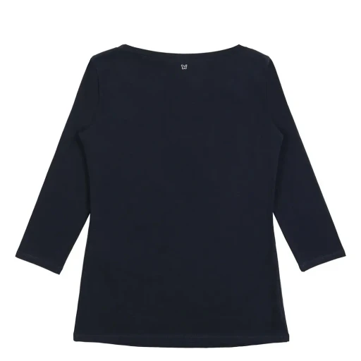 Round Collar And Long-Sleeved T-Shirt
