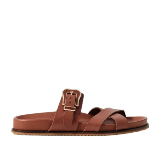 Round Toe Flat Sandals