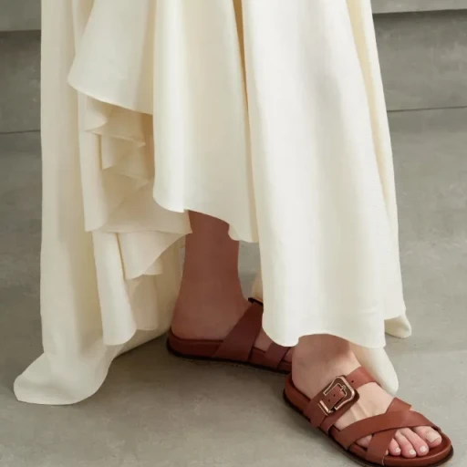 Round Toe Flat Sandals