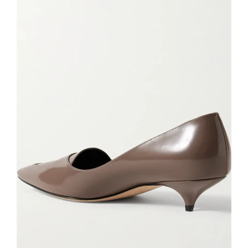 Viv Glossed-Leather Pumps