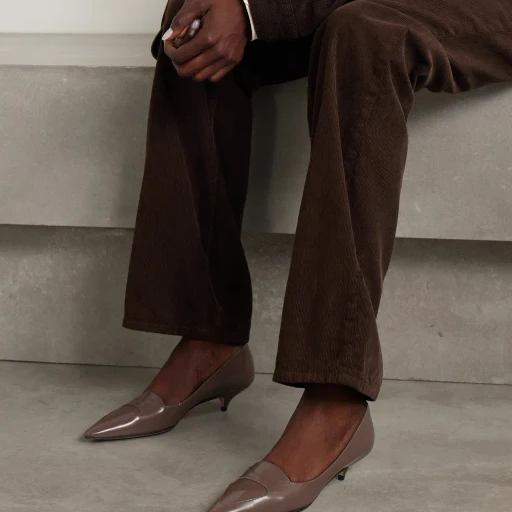 Viv Glossed-Leather Pumps