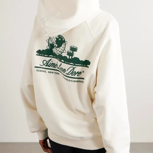 Patterned Printed Hoodie