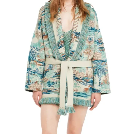 Lost In The Blue Fringed Cardigan