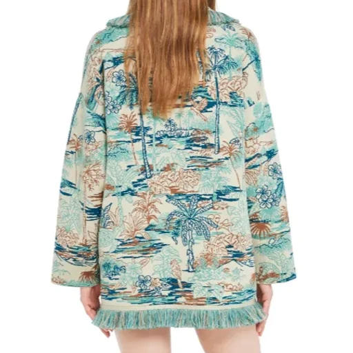 Lost In The Blue Fringed Cardigan