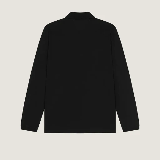 Givenchy Logo Patch Long-Sleeve Polo Shirt