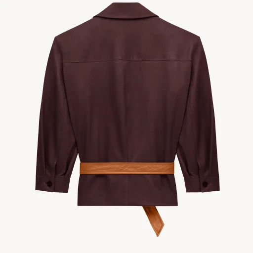 Saint Laurent Zip-Up Belted Jacket