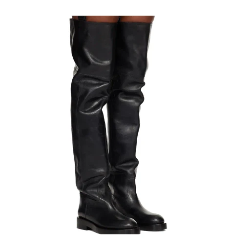 Round-Toe High Boots