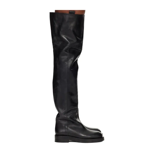 Round-Toe High Boots