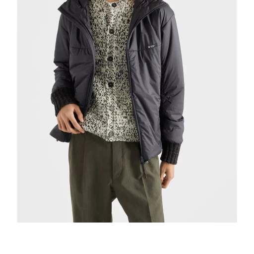 Prada Logo-Patch Zipped Jacket