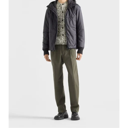 Prada Logo-Patch Zipped Jacket