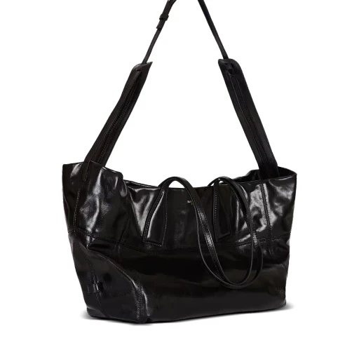 Track Zips Calfskin Tote Bag
