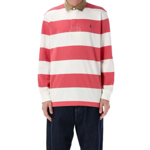 Polo Ralph Lauren Logo Embroidered Striped Polo Shirt