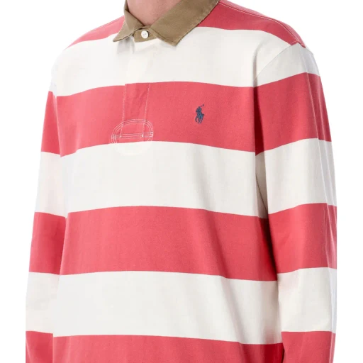Polo Ralph Lauren Logo Embroidered Striped Polo Shirt