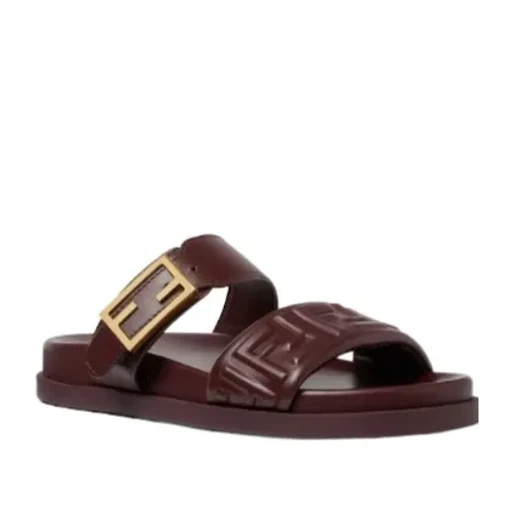 Fendi Feel Ff Embossed Sandals