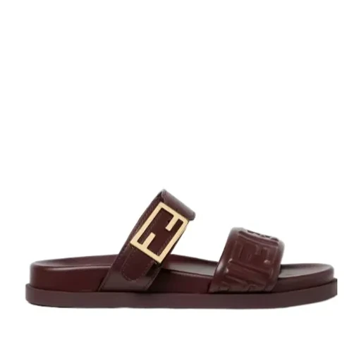 Fendi Feel Ff Embossed Sandals