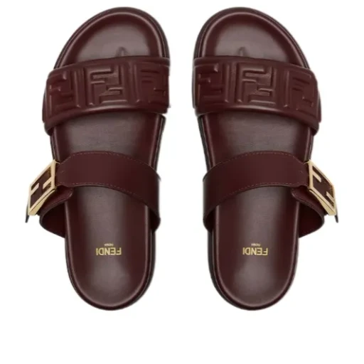 Fendi Feel Ff Embossed Sandals