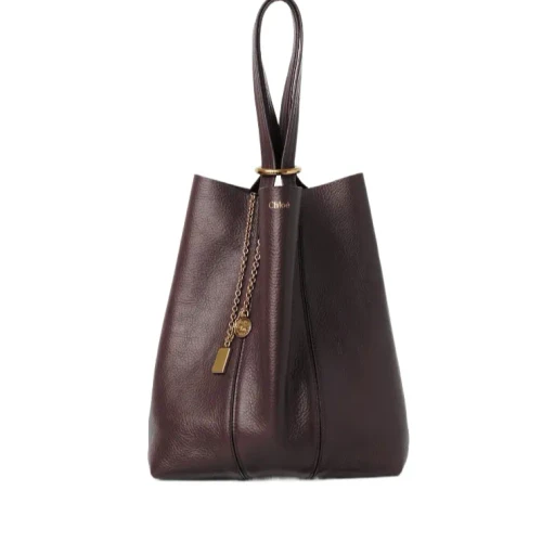 Chloé Spin Charm Detailed Tote Bag