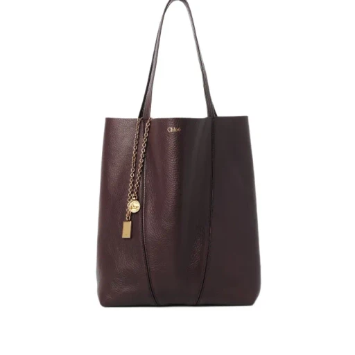 Chloé Spin Charm Detailed Tote Bag