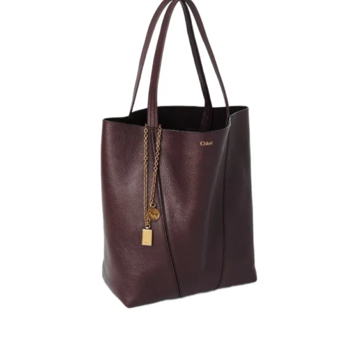 Chloé Spin Charm Detailed Tote Bag