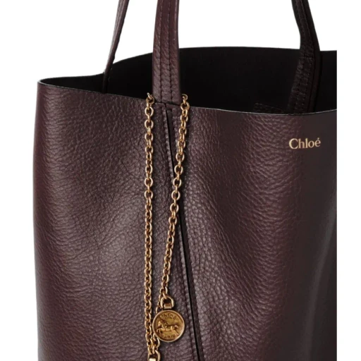 Chloé Spin Charm Detailed Tote Bag