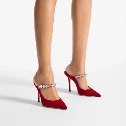Pointed-Toe High-Heeled Sandals