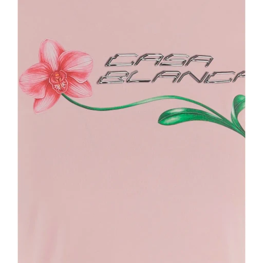 Casablanca Logo Print Crop Top