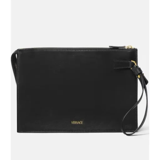 Versace Medusa-Head Zipped Clutch Bag
